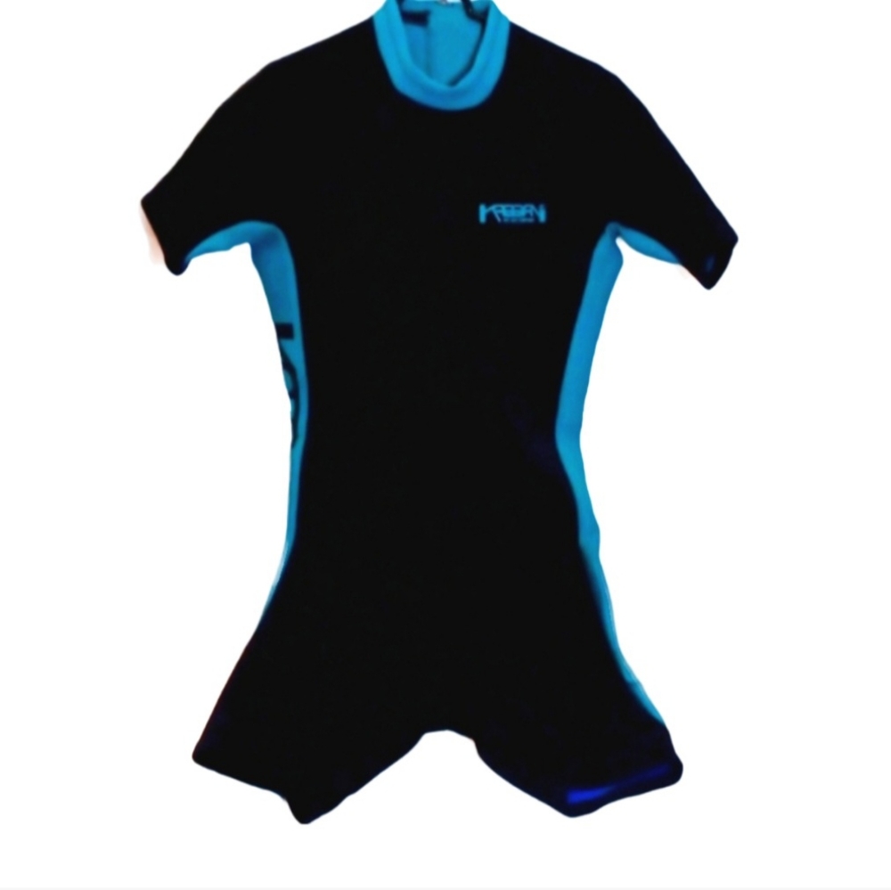 Kabbani Wetsuit Shorty XXL Black, Aqua & Blue